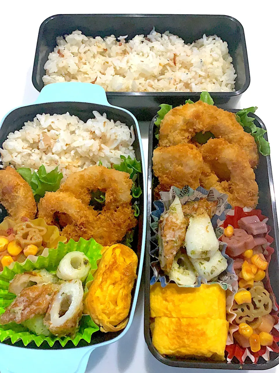 男子高校生のお弁当【イカリング】|ゆちさん