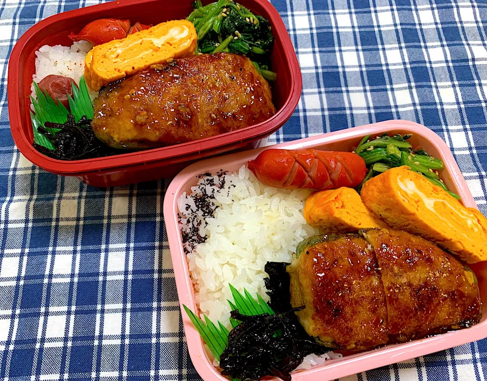 Snapdishの料理写真:ピーマン肉詰め弁当🫑|kiusoudaiさん