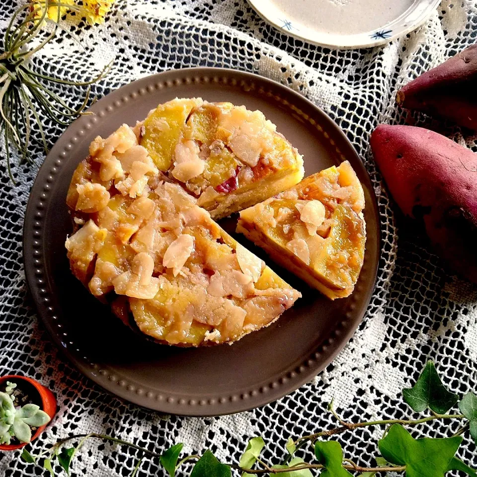 ましてさんの料理 さつま芋とりんごのタルトタタン風♪|とまと🍅さん