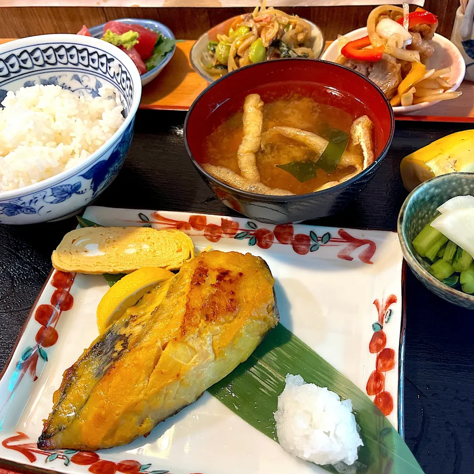 銀だら西京漬定食@わさび(月島)|塩豚骨さん