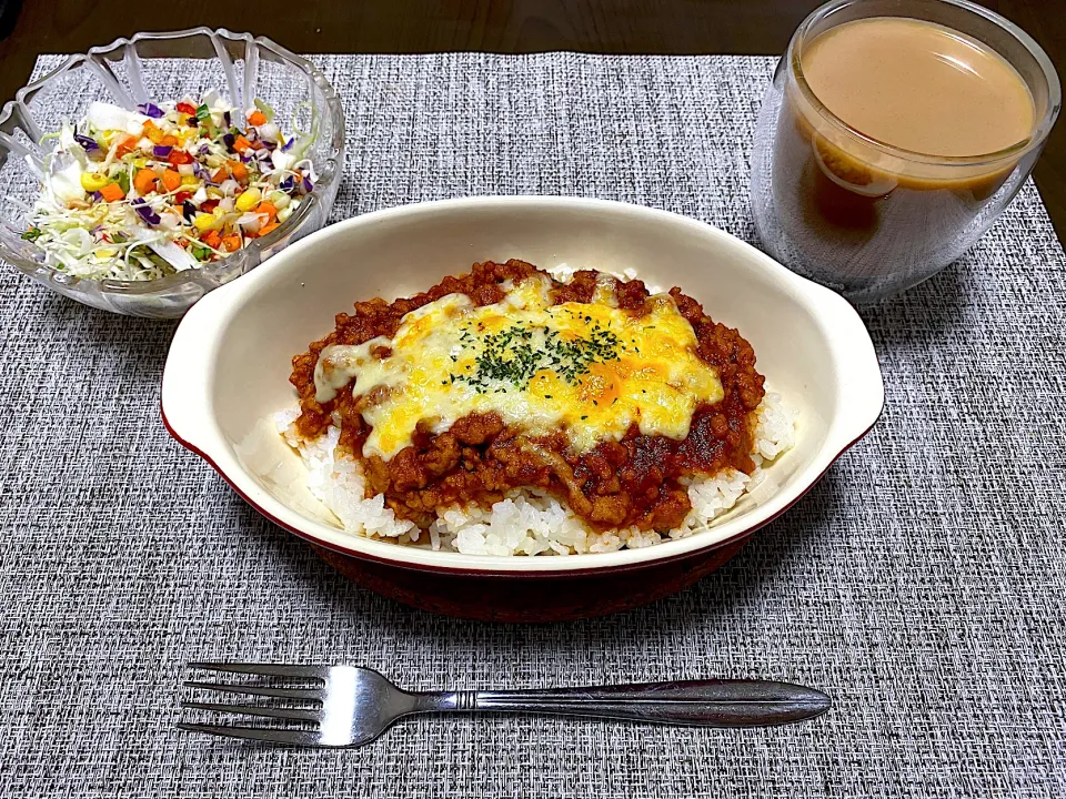 Snapdishの料理写真:豚ひき肉とトマトのカレードリア|Ari’s Channelさん