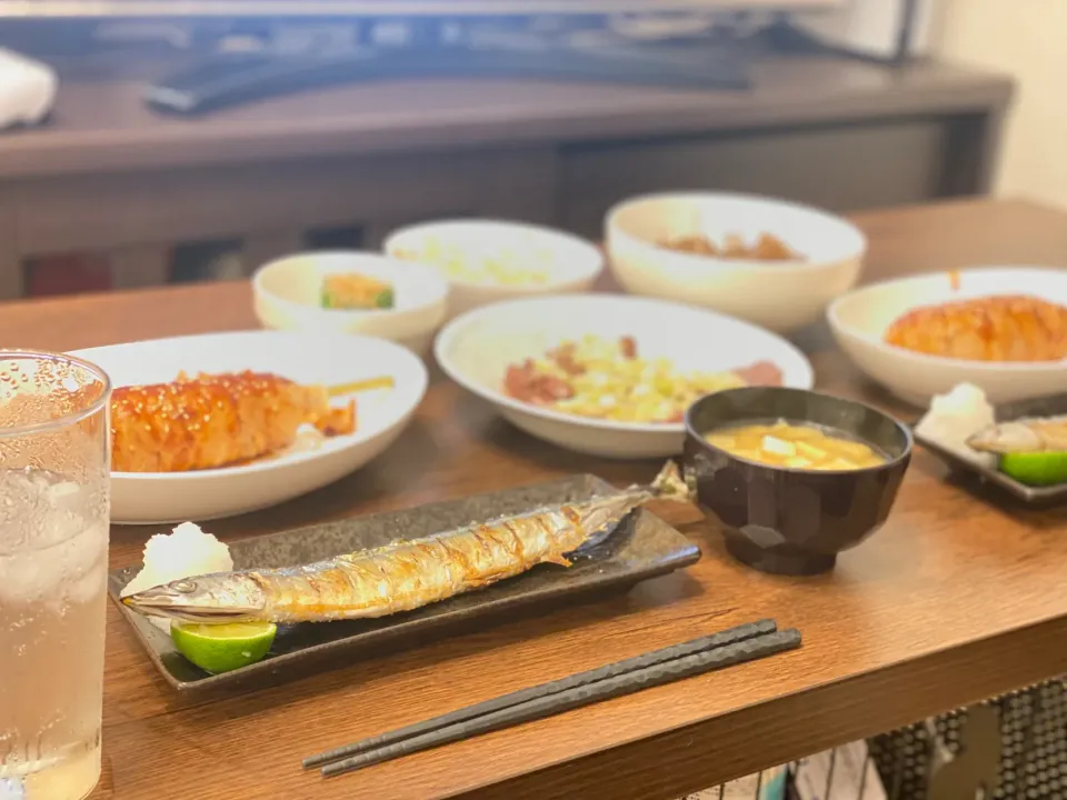 Snapdishの料理写真:秋の味覚、秋刀魚|mi-chanさん