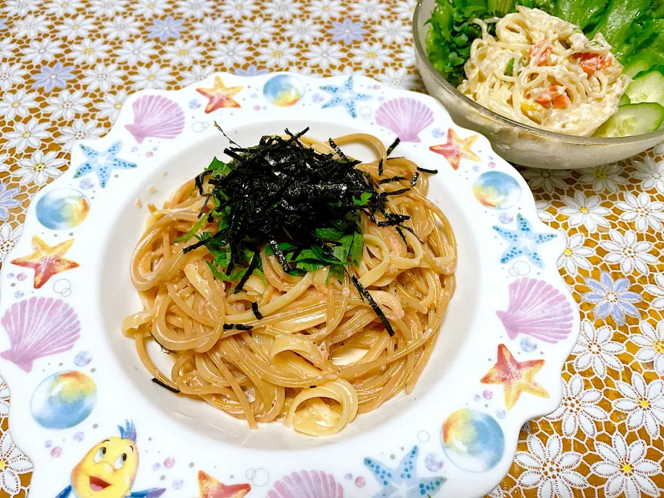 明太マヨパスタ🍝|くろねこっく🐈‍⬛さん