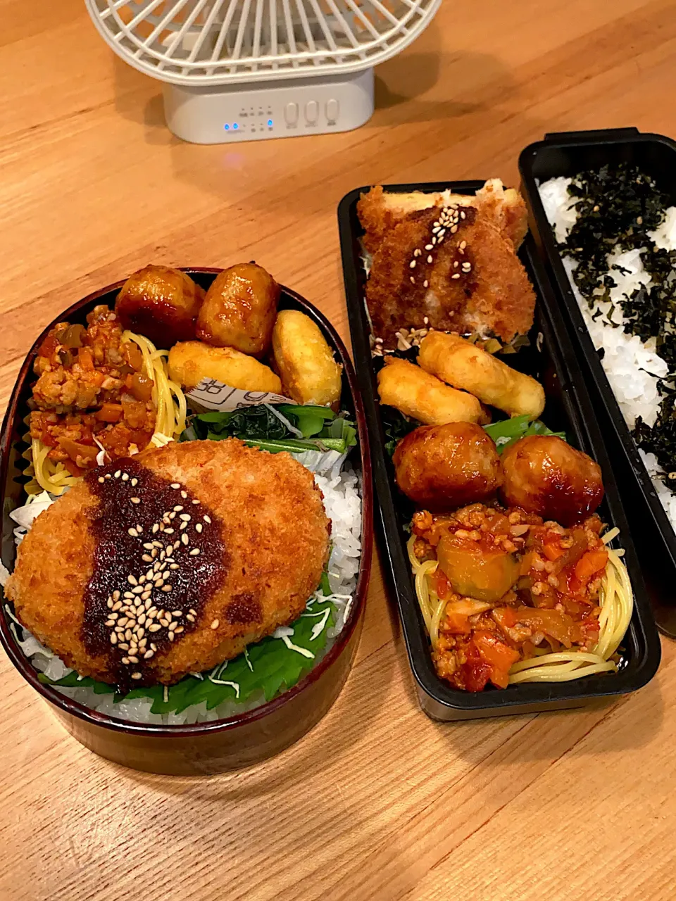 Snapdishの料理写真:息子弁当&旦那弁当|nancyさん