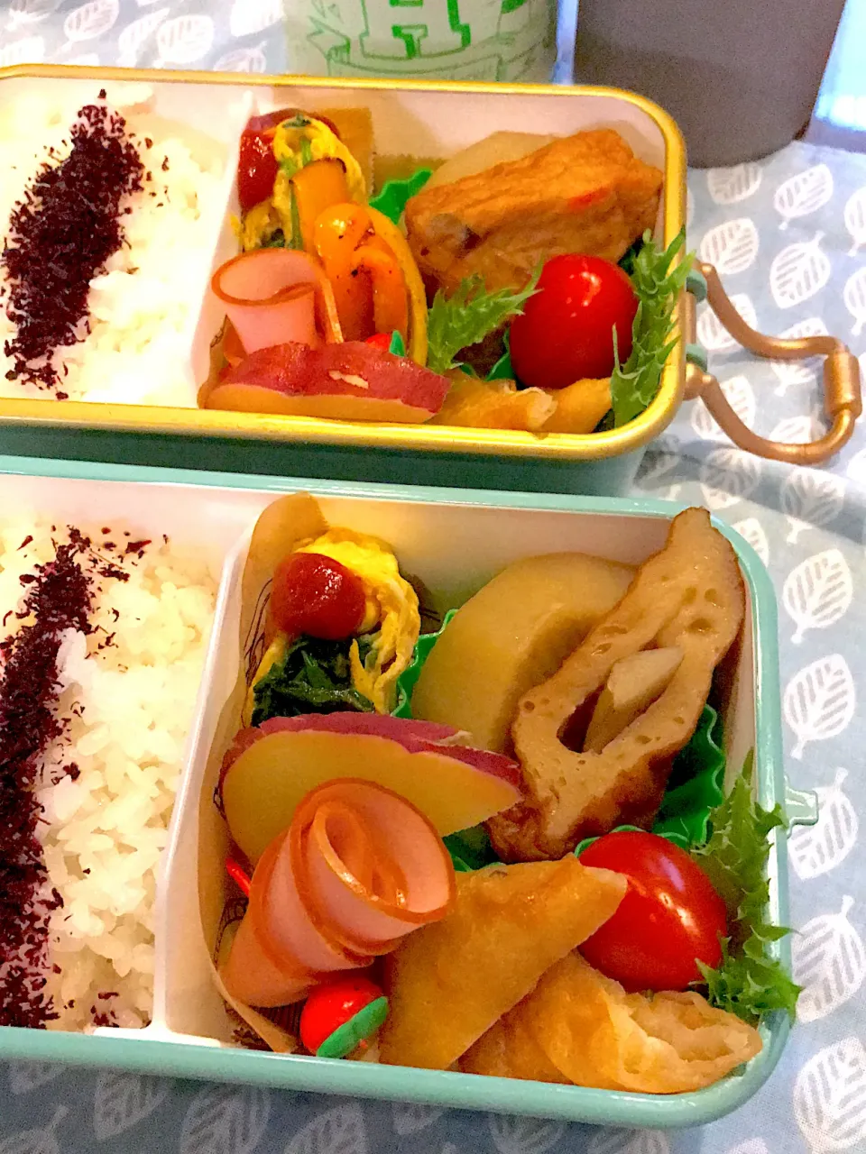 2021.10.1  ＊今日のお弁当＊おでん🍢＆さつまいものレモン煮＊|rinrin*mama*さん