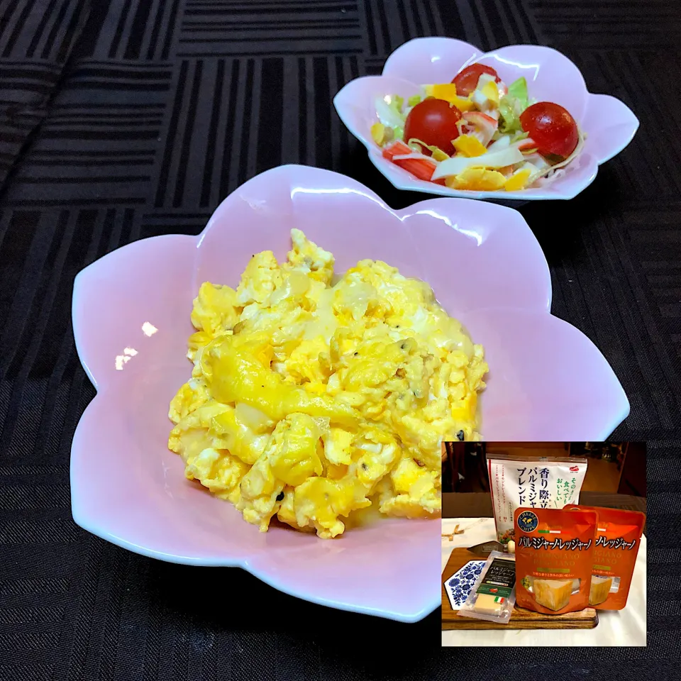 Snapdishの料理写真:パルミジャーノブレンドスクランブルエッグ🥚|henryさん