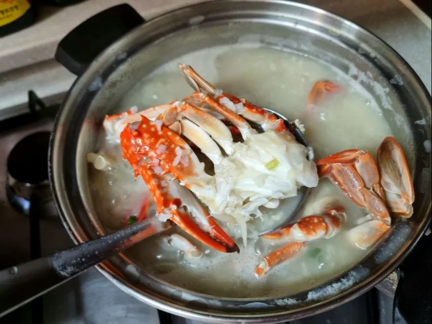 crab congee|steven z.y.さん