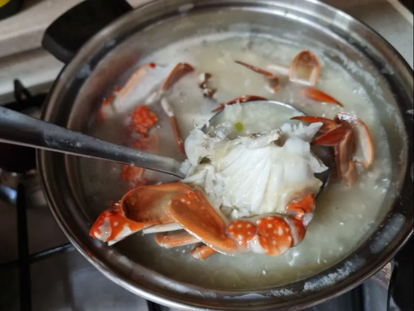 crab congee|steven z.y.さん