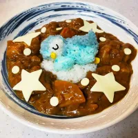 Snapdishの料理写真:ポッチャマのゴロゴロお野菜おやすみカレー|アンドウさんさん