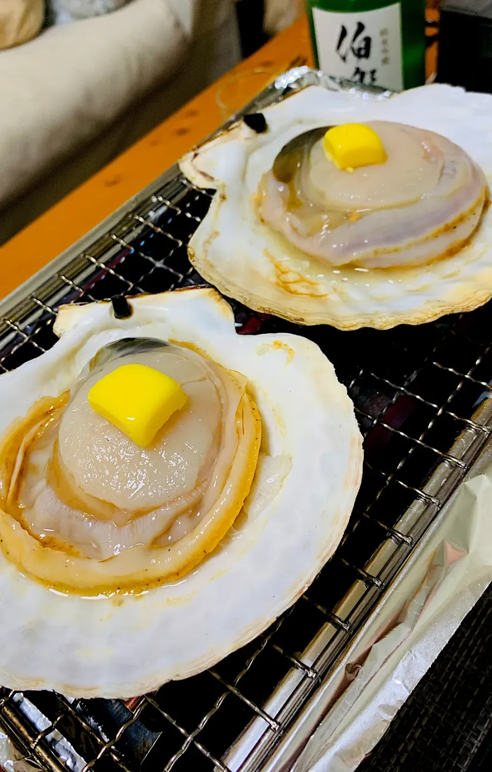 ホタテ貝焼🍶イワタニのあぶりや大活躍|ちはるさん