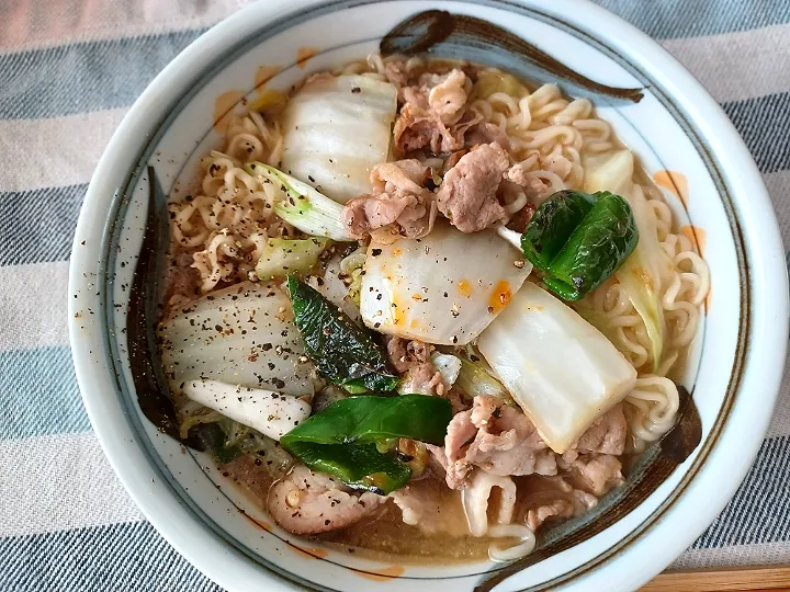 インスタント味噌ラーメン|ぱいんてーるさん