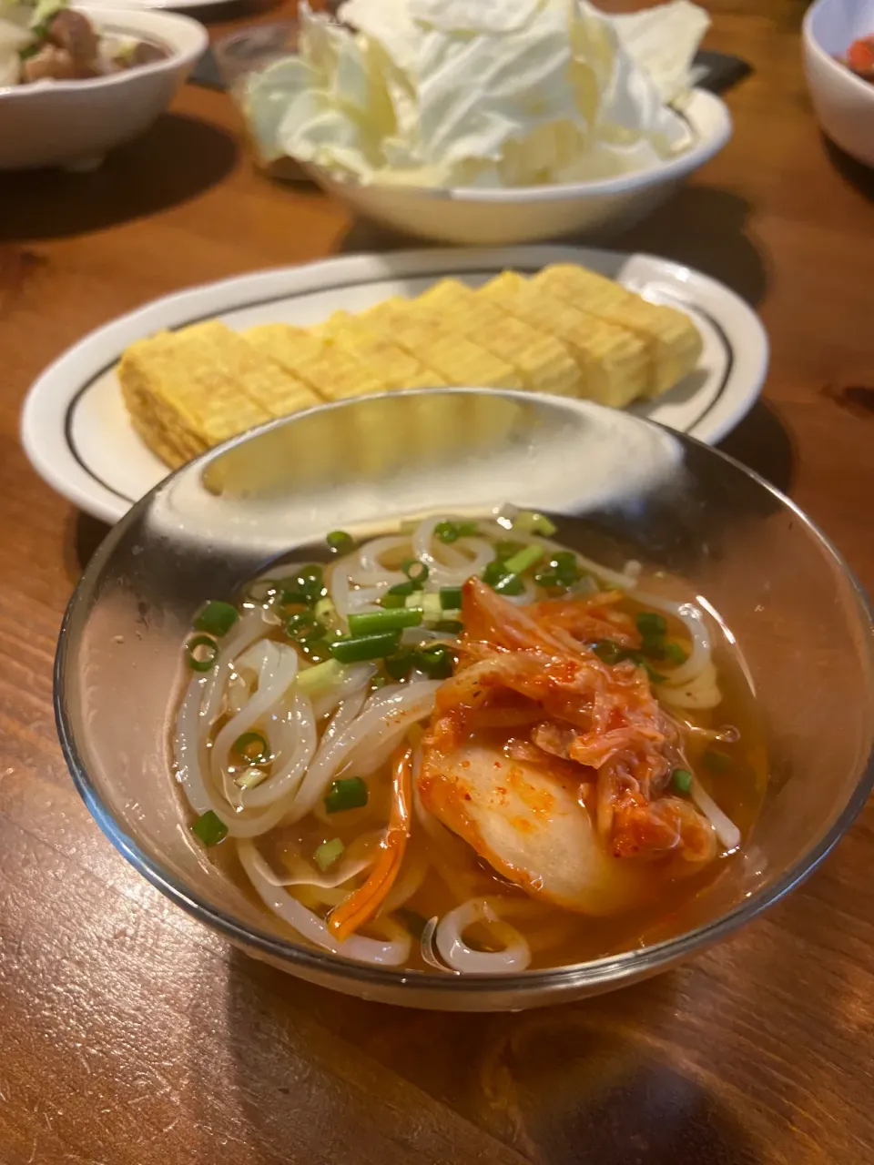 Snapdishの料理写真:10/2の夕食　冷麺と出汁巻き玉子|yoneさん