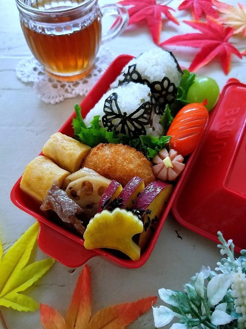 Snapdishの料理写真:おにぎり弁当|sugar beansさん