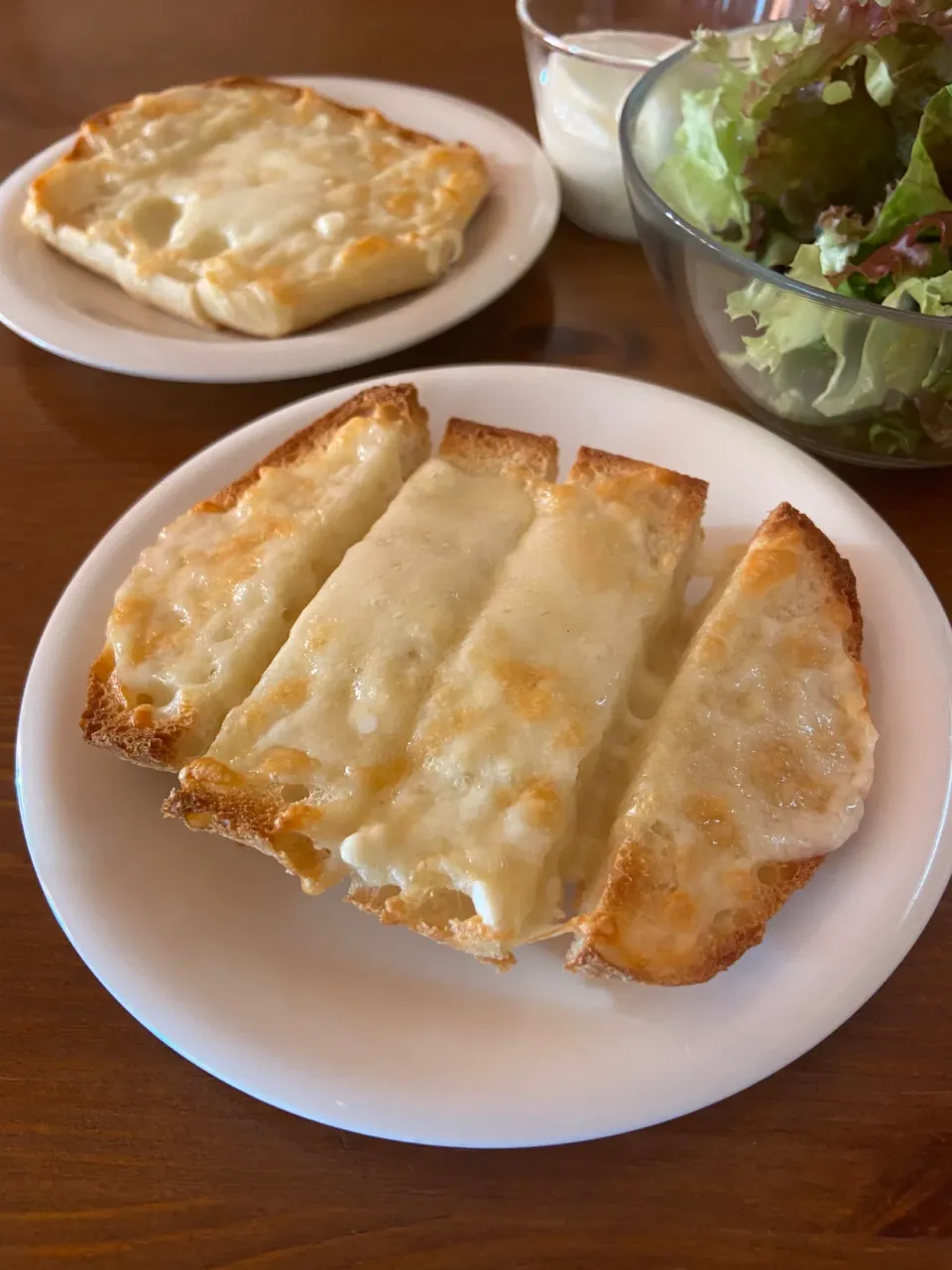 10/3の朝食　パルミジャーノでチーズトースト|yoneさん