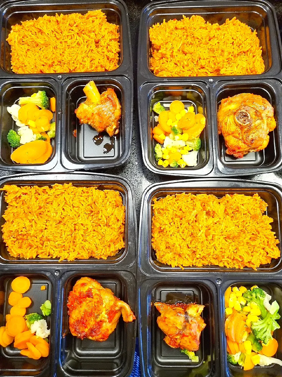 jollof rice , mixed vegetables and Turkey|kshoさん