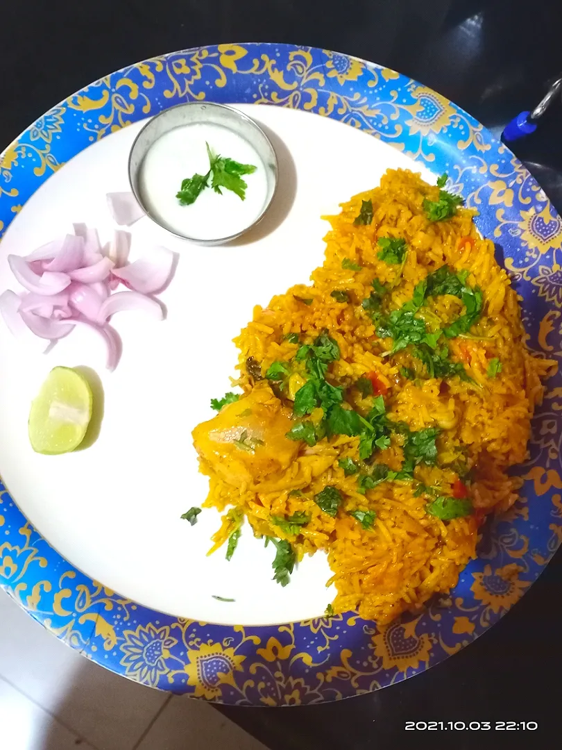 chicken pulao|Kavita Rahul Rokadeさん