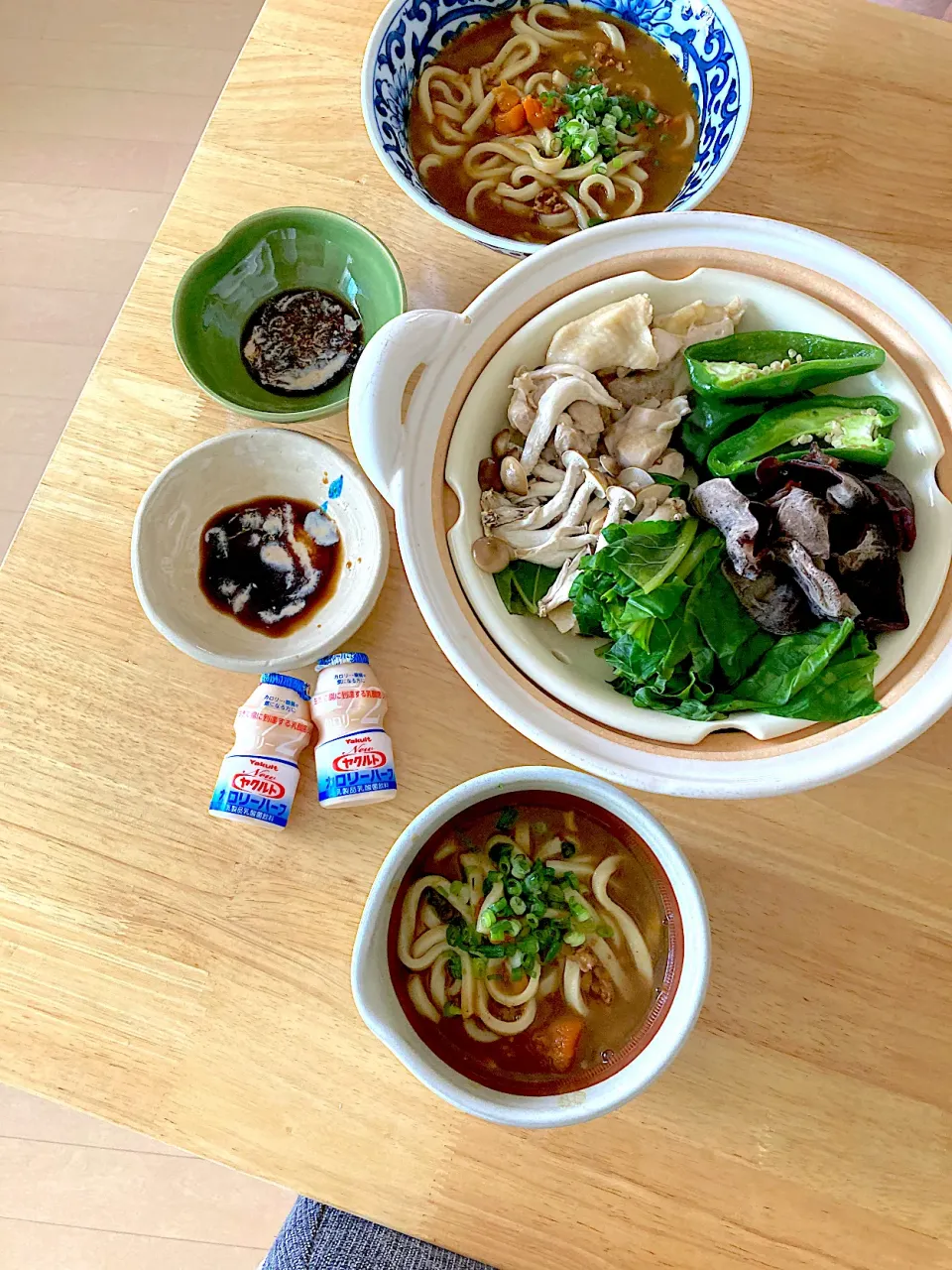 蒸し野菜とカレーうどん(ノ≧∀)ﾉわぁ〜い♪|さくたえさん