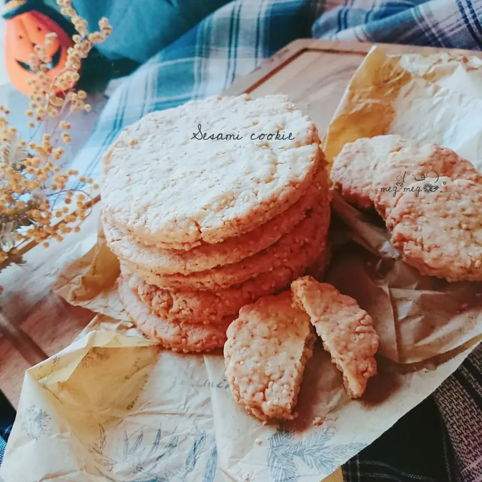 ユッキーさんの料理 塩ごまクッキー|meg*ˊᵕˋ*megさん