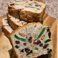 Fruitcake​ from​ coconut oil🥥  and​ almond​ milk🍶
