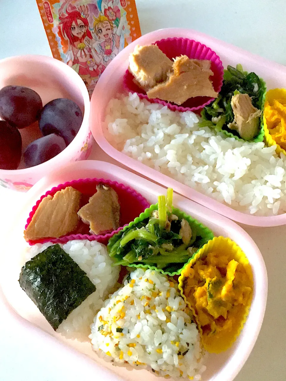 Snapdishの料理写真:娘たち(年少･1歳7ヶ月)お弁当👧🧒 21'1006|ももち弁当🍙さん