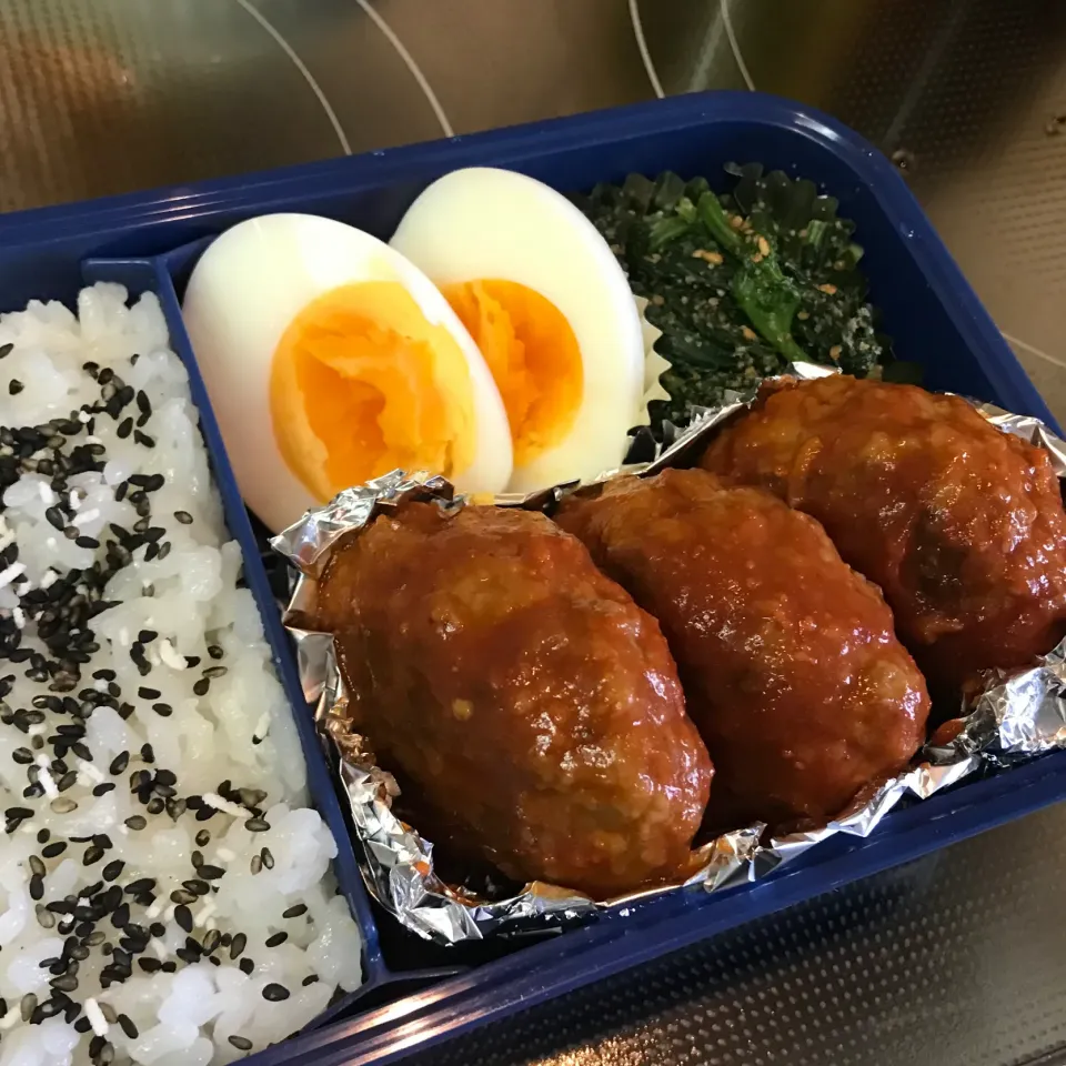 Snapdishの料理写真:ハンバーグ弁当|sanaeさん