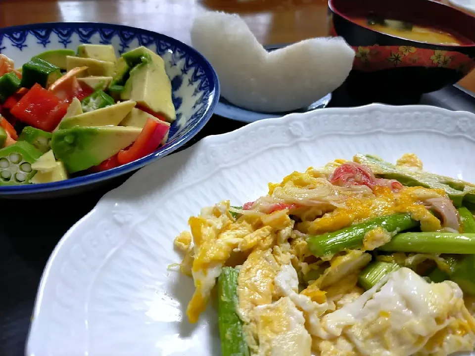 野菜中心の朝食|momoさん