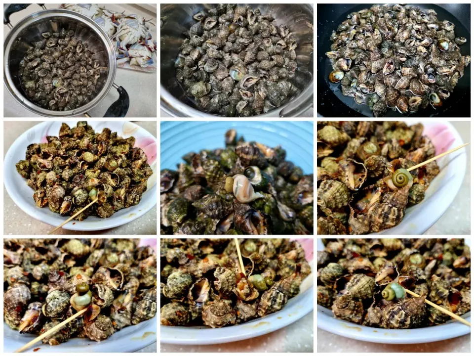 hot and spicy saute sea snails|steven z.y.さん