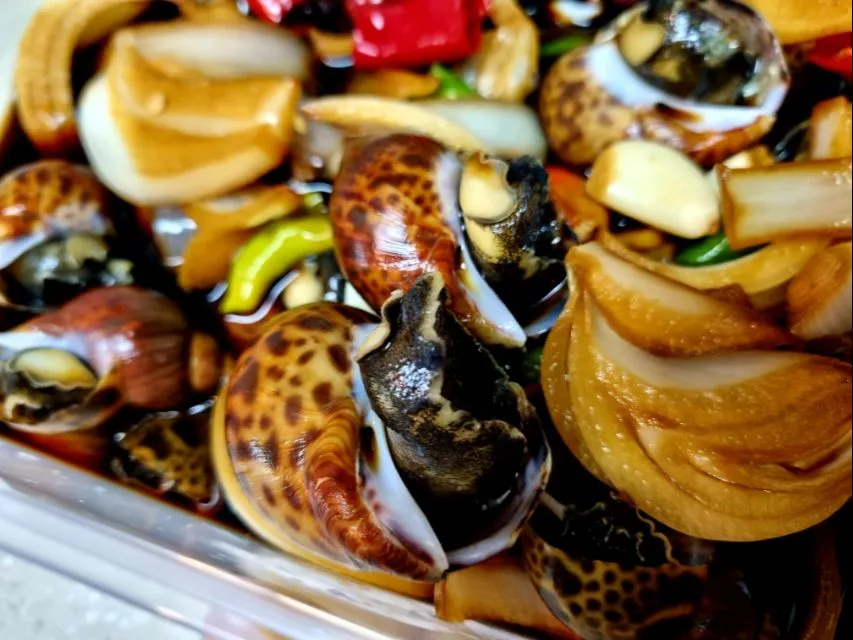 sea snails in soy sauce marinade|steven z.y.さん