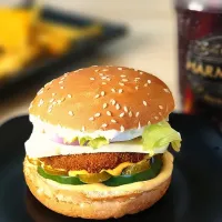 Cheesy Panner burger|jeel`s kitchenさん