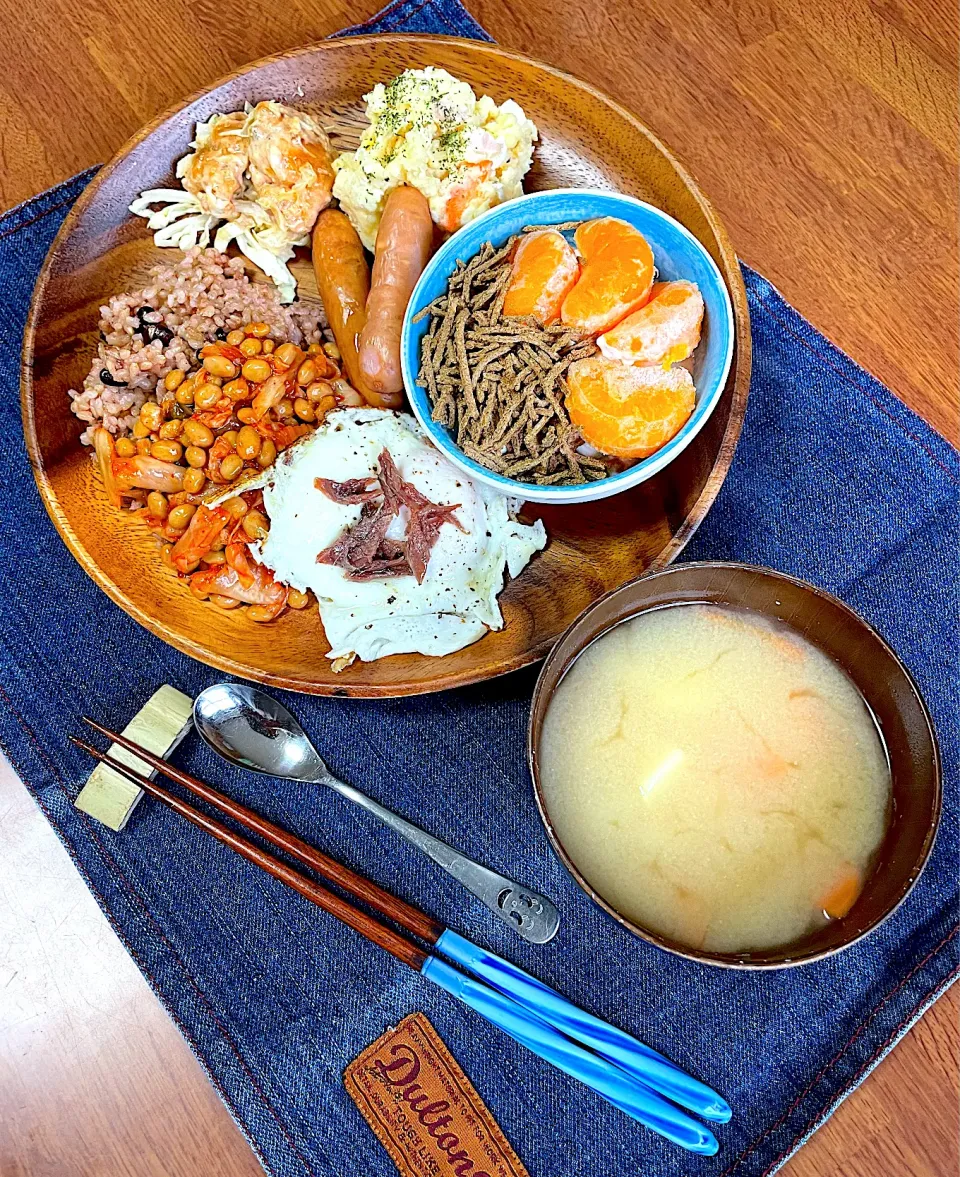 本日のプレート朝ご飯🍚|かなさん