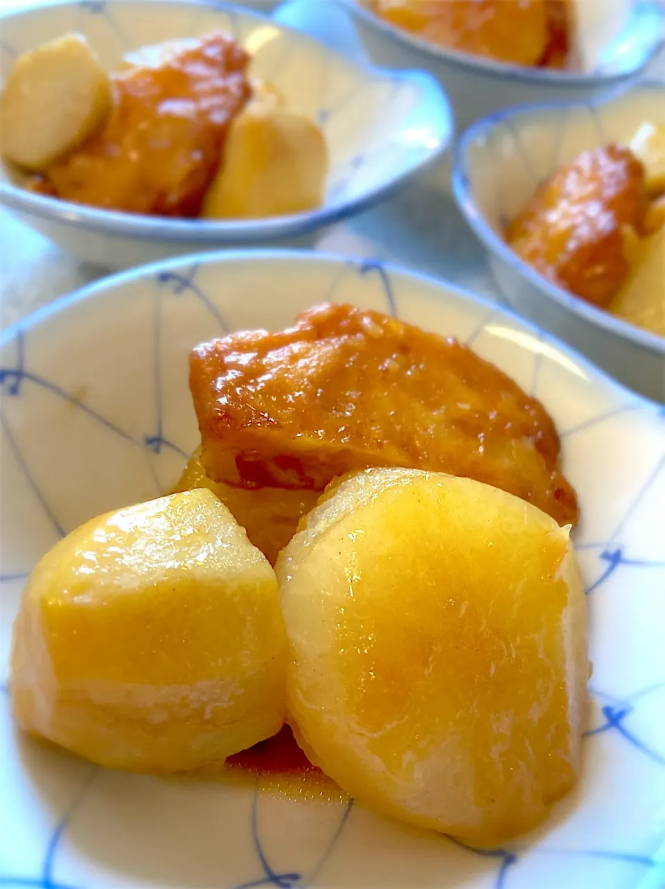 大根里芋さつま揚げの煮物✨|てんてんさん