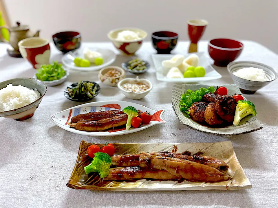 秋刀魚の蒲焼と鳥つくねの照り焼き|ゆかりさん