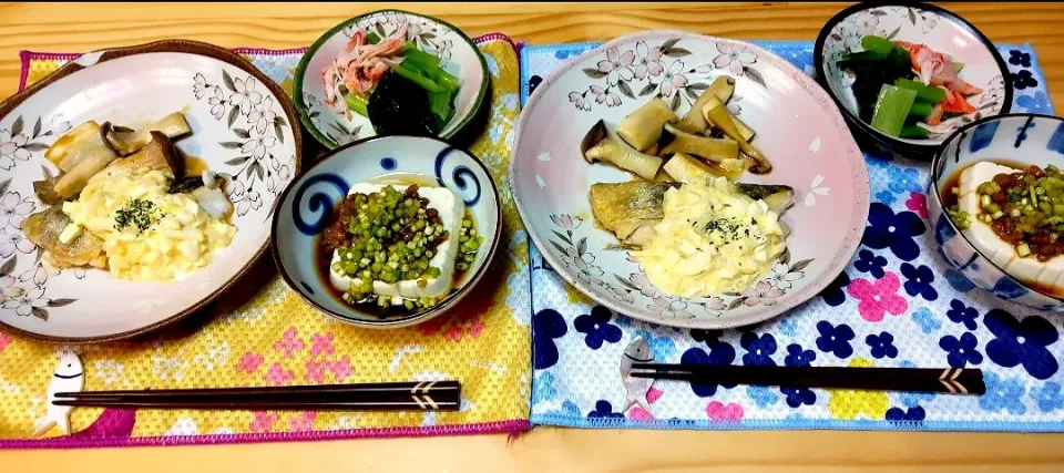 真だら 南蛮
エリンギ
納豆とうふ ねぎだれ
小松菜とカニカマ|ひろゴーヤさん