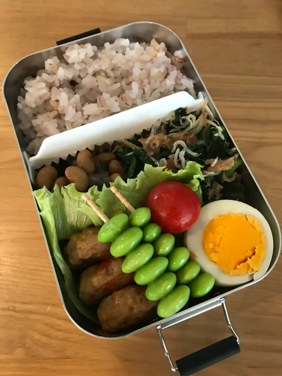 Snapdishの料理写真:ミニハンバーグ弁当🍱|ちっくんさん