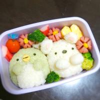 キャラ弁☆すみっコぐらし☆しろくまとぺんぎん