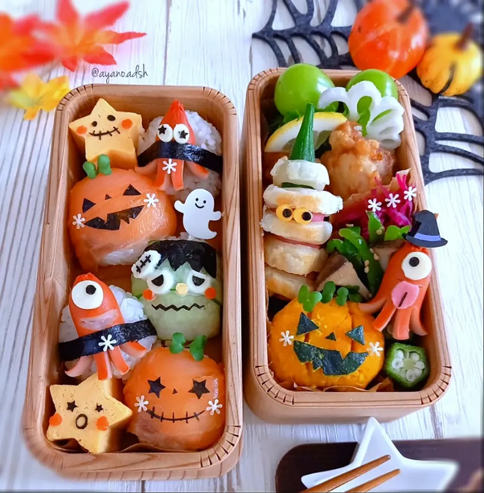 🎃👻ハロウィン🎃👻
ミニおにぎり弁当♪|ayano.adshさん