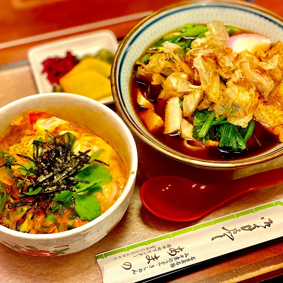 きしめん＆ミニたまご丼|にゃあ（芸名）さん