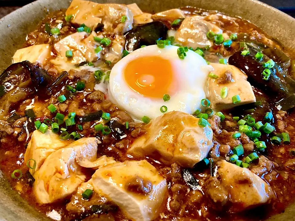 残り物で＂麻婆なす豆腐丼＂|mottoさん