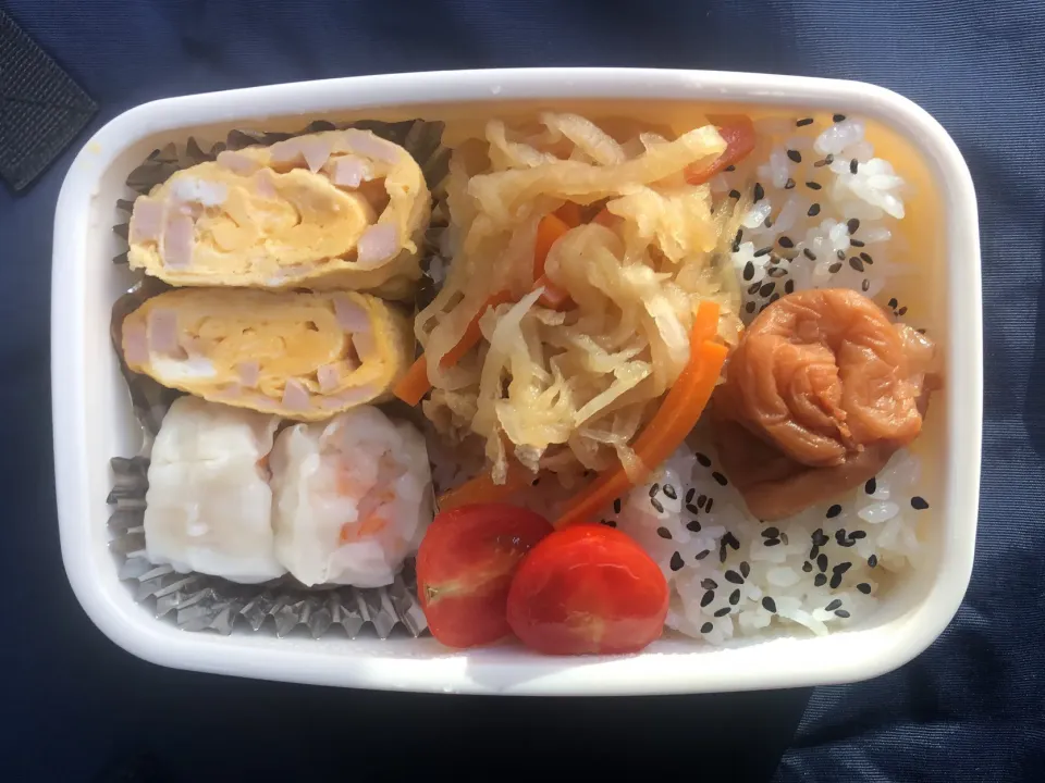 Snapdishの料理写真:この梅干しはなめちゃいけねー弁当【昼めし】|超絶トルーマン石6さん