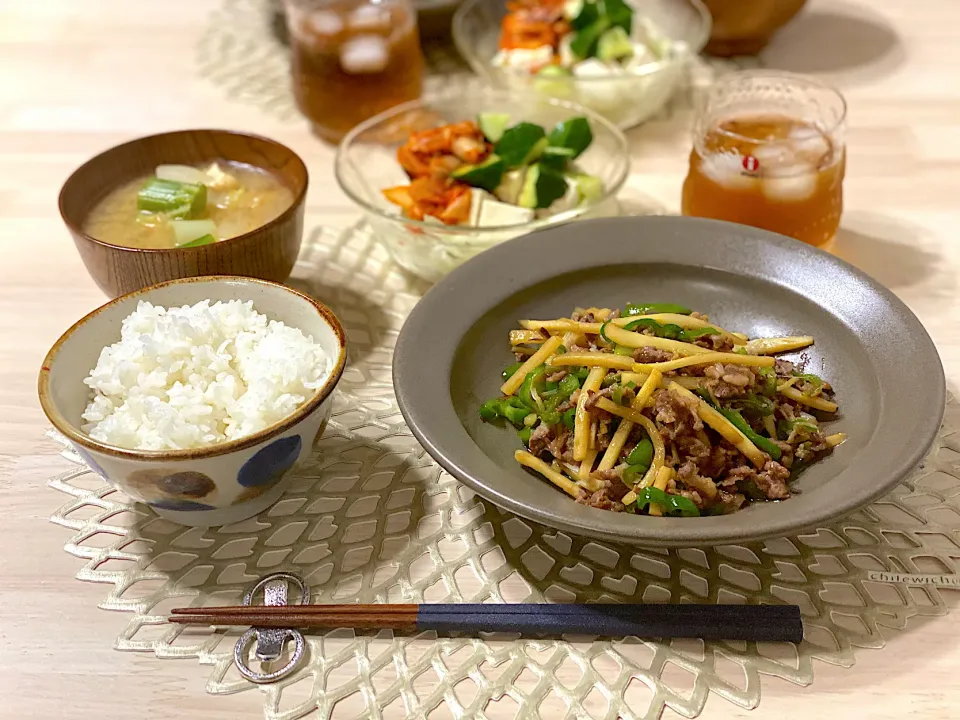 牛バラ肉の青椒肉絲|ひろさんとゆりさんさん