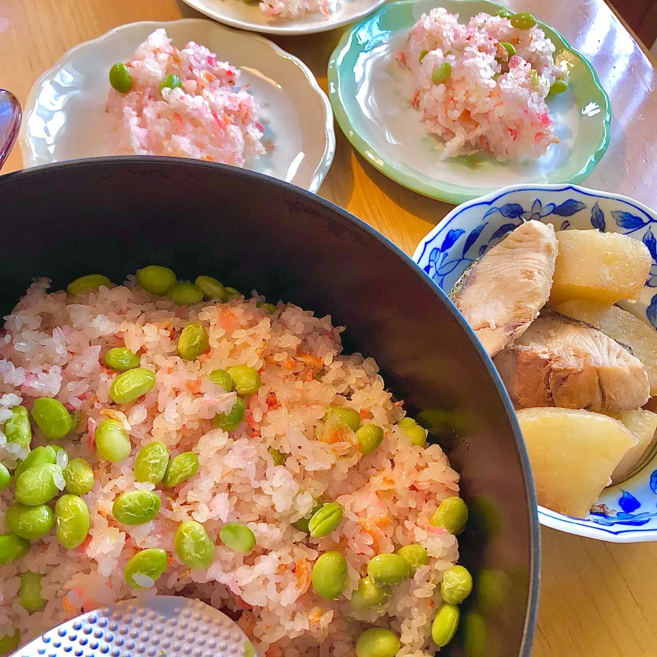 干し桜エビと枝豆の炊き込みおこわ飯|さらっと🍀さん