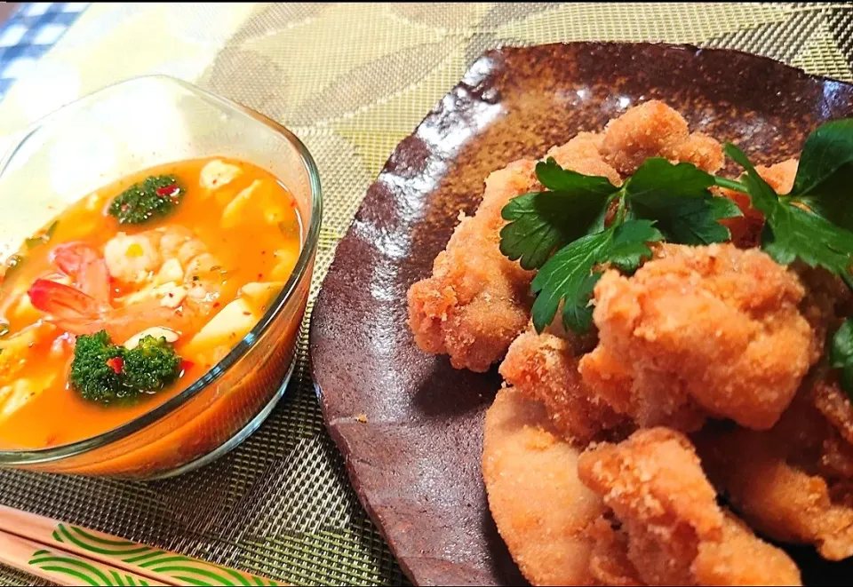 새우🦞순두부찌개
おから衣の唐揚げ|マギーさん