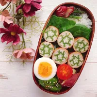 Snapdishの料理写真:オクラの肉巻き弁当