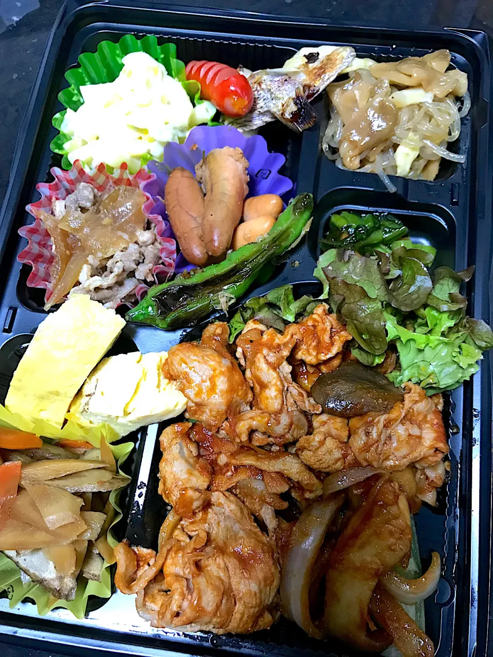 ポークチャップのご飯なしお弁当^ ^|saturnさん