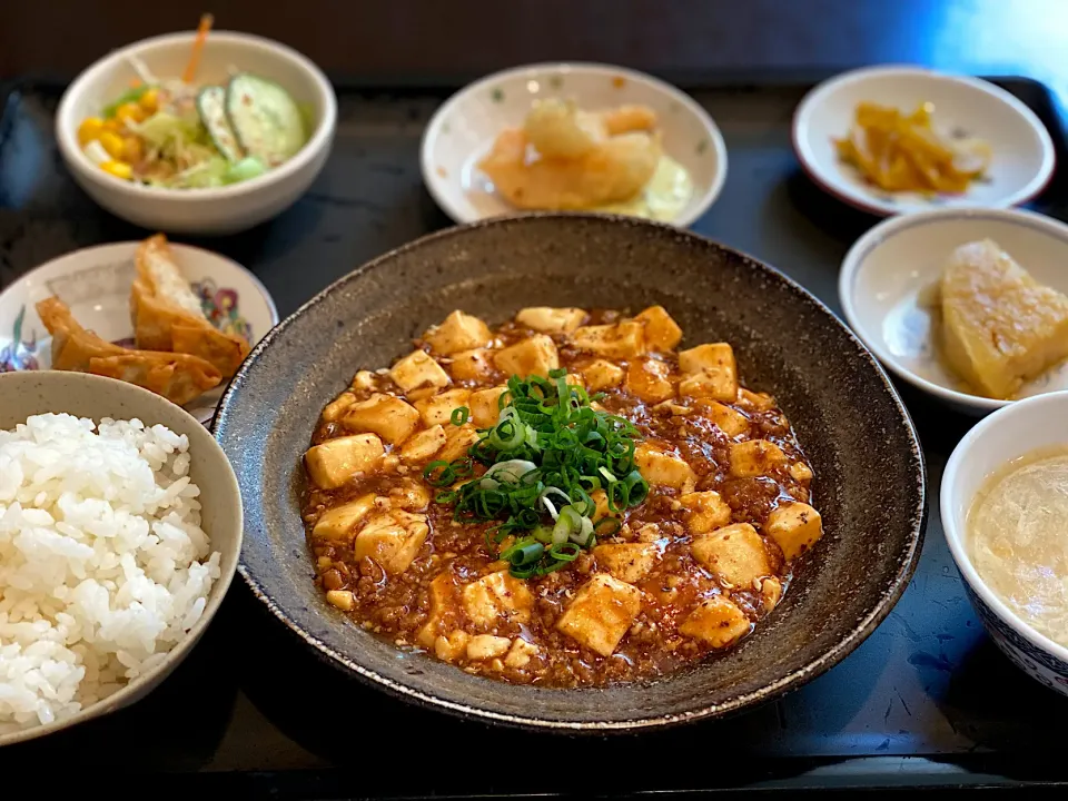 麻婆豆腐セット✨　辛くしてって頼んだら、めっちゃ辛くて美味しかった🤣|yokoさん