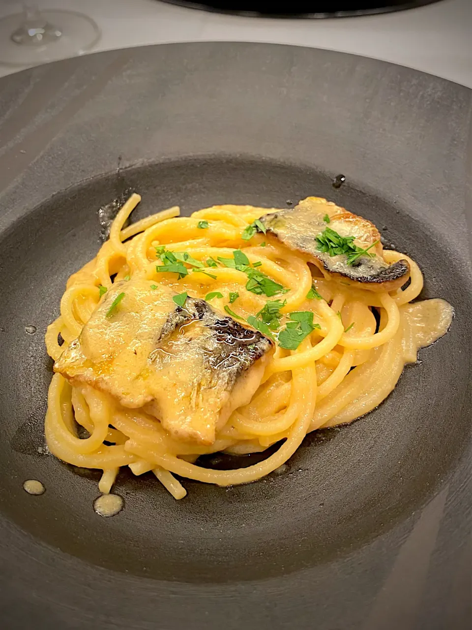 北海道産秋刀魚と茄子のスパゲッティ@クッチーナもりなが🍽|友紀さん