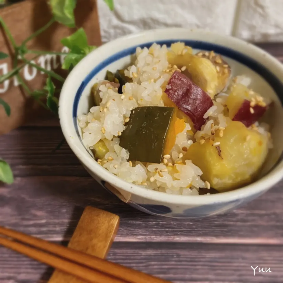 とんちんさんの料理 芋栗南京~秋のおこわ飯🍂🍁|ゆうさん