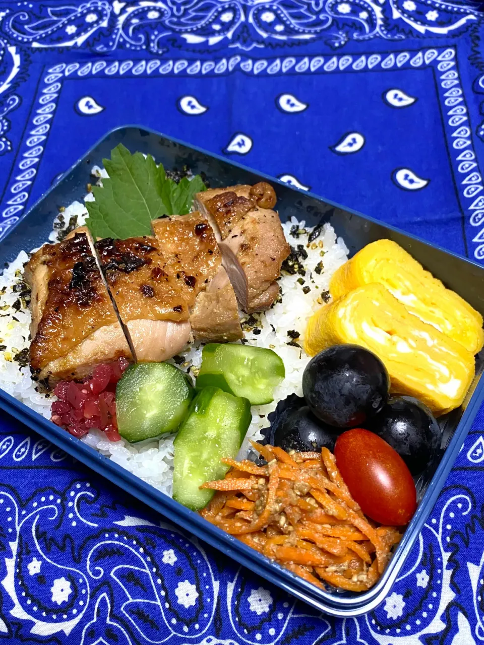 息子のお弁当(リク～ナガノパープル🍇😃)|かあたんさん