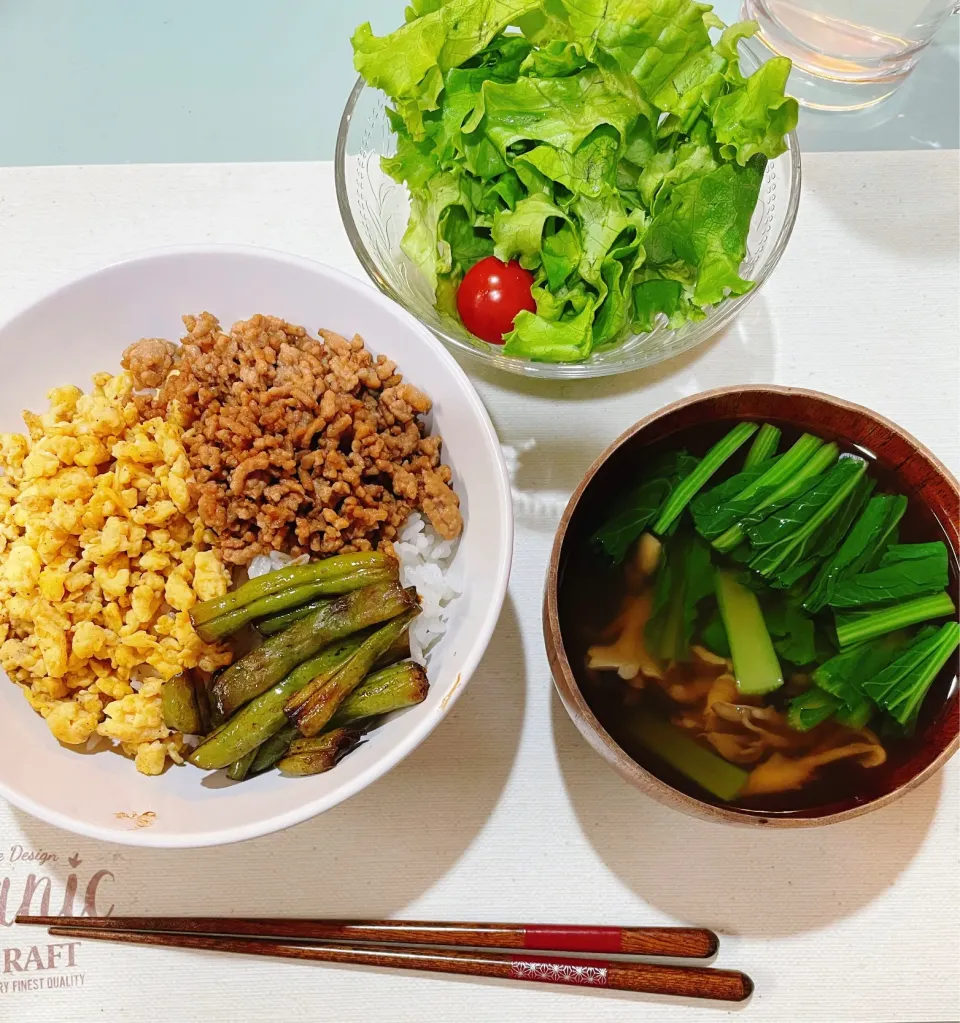 Snapdishの料理写真:昨日の夕飯(息子作)|ぐぅさん