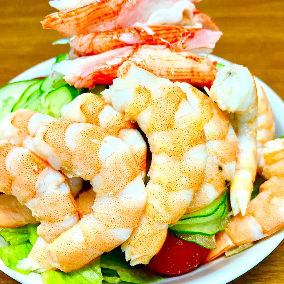 Snapdishの料理写真:大好き❤えびサラダ🥗|まいりさん